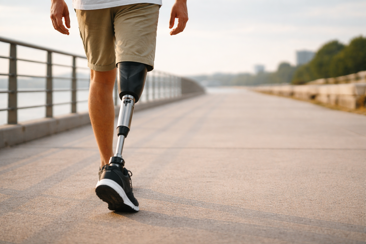 Как не уставать при длительной ходьбе с протезом ноги